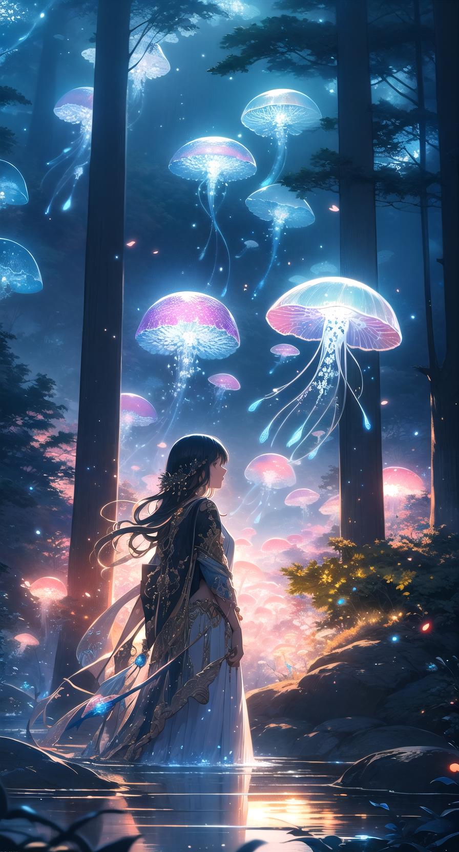 Jellyfish girl | Anime Art Amino